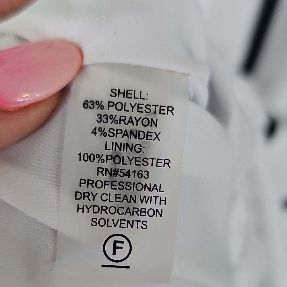 Calvin Klein Elegant Black and White Striped Dress Size 4‎ - Picture 10 of 10